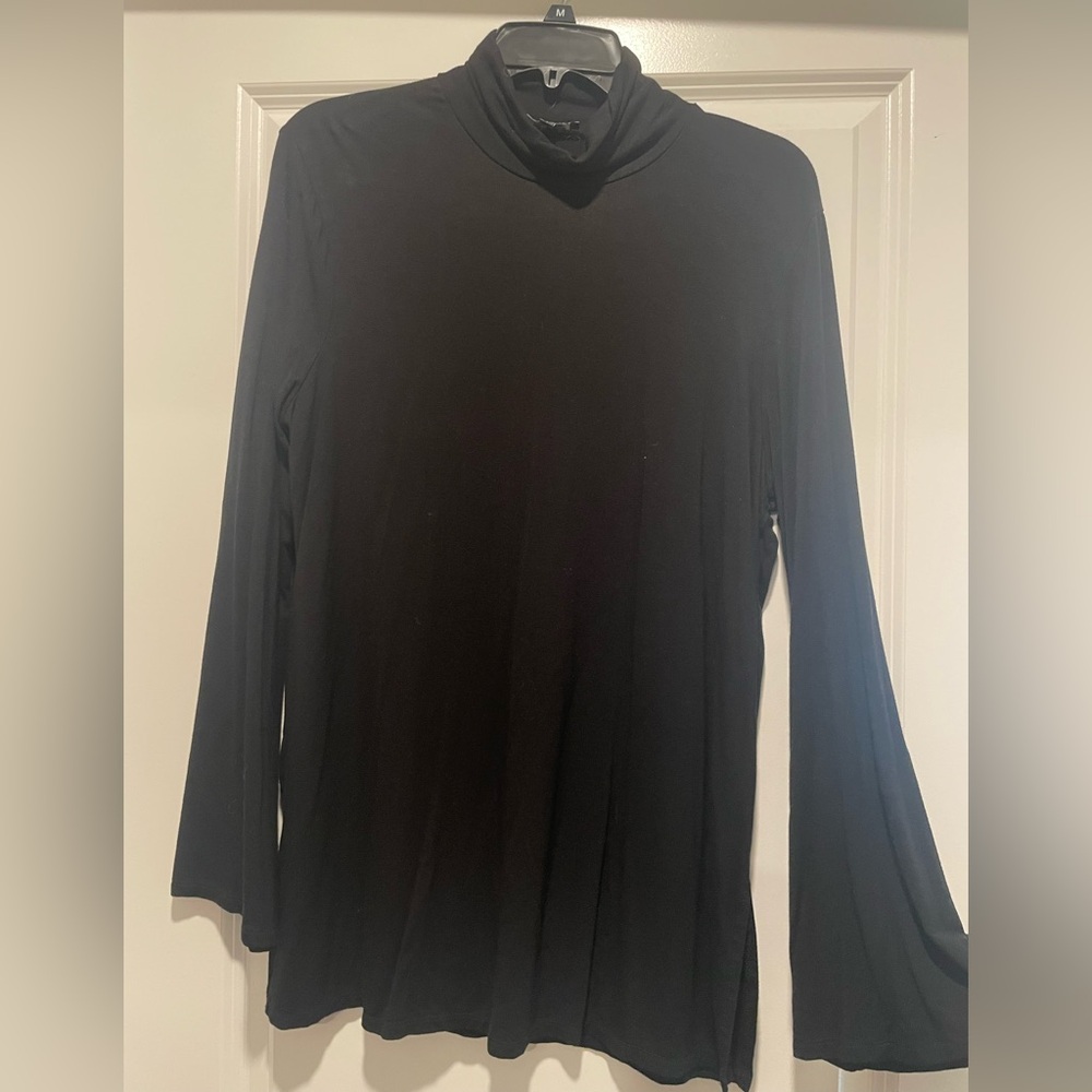 Chic Black Long Sleeve Women's Top